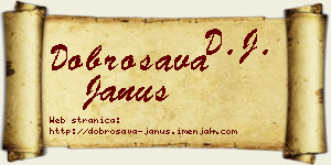 Dobrosava Janus vizit kartica